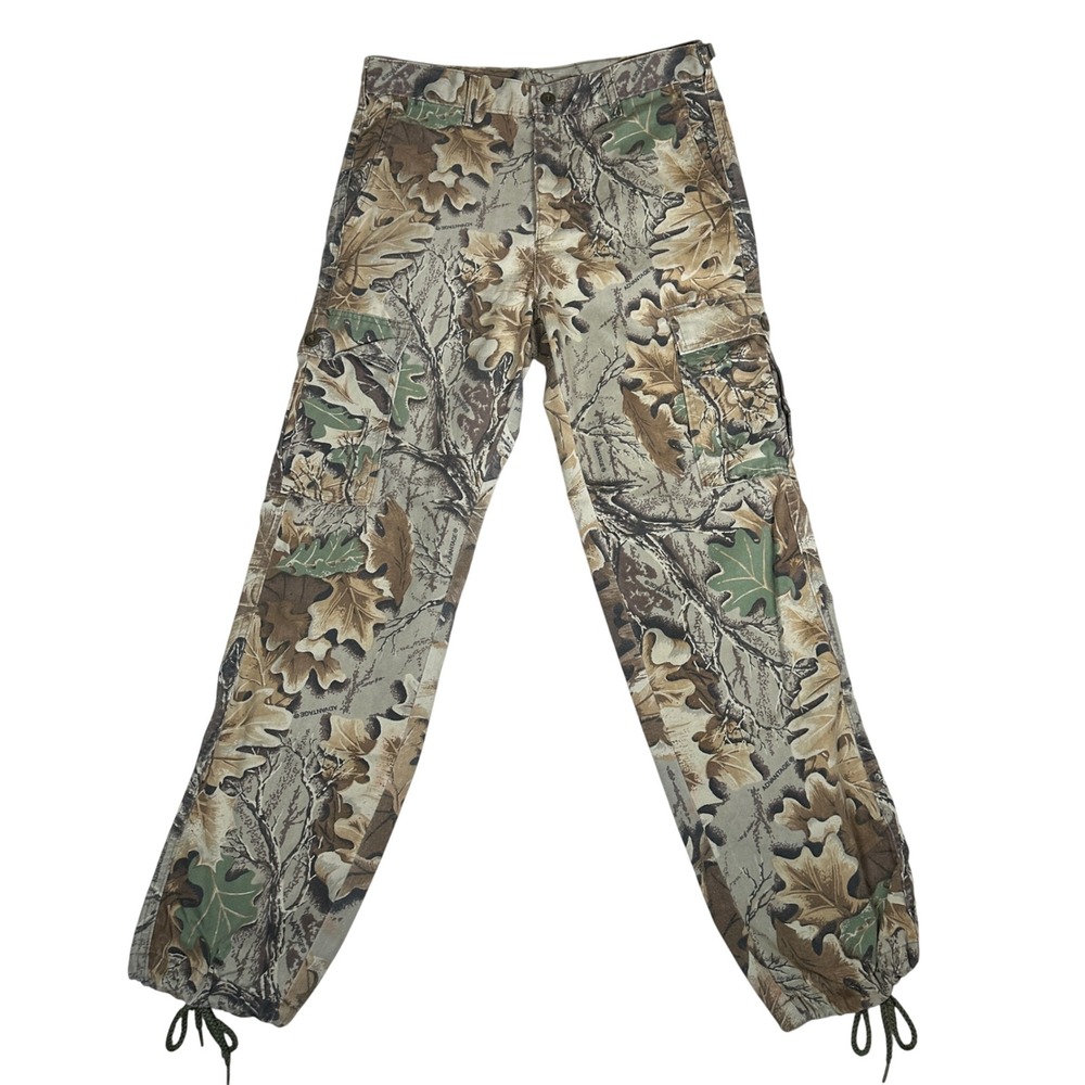 Ranger Camo Cargo Pants Mens Medium Leaf Print Utility Hunting‎ Tactical